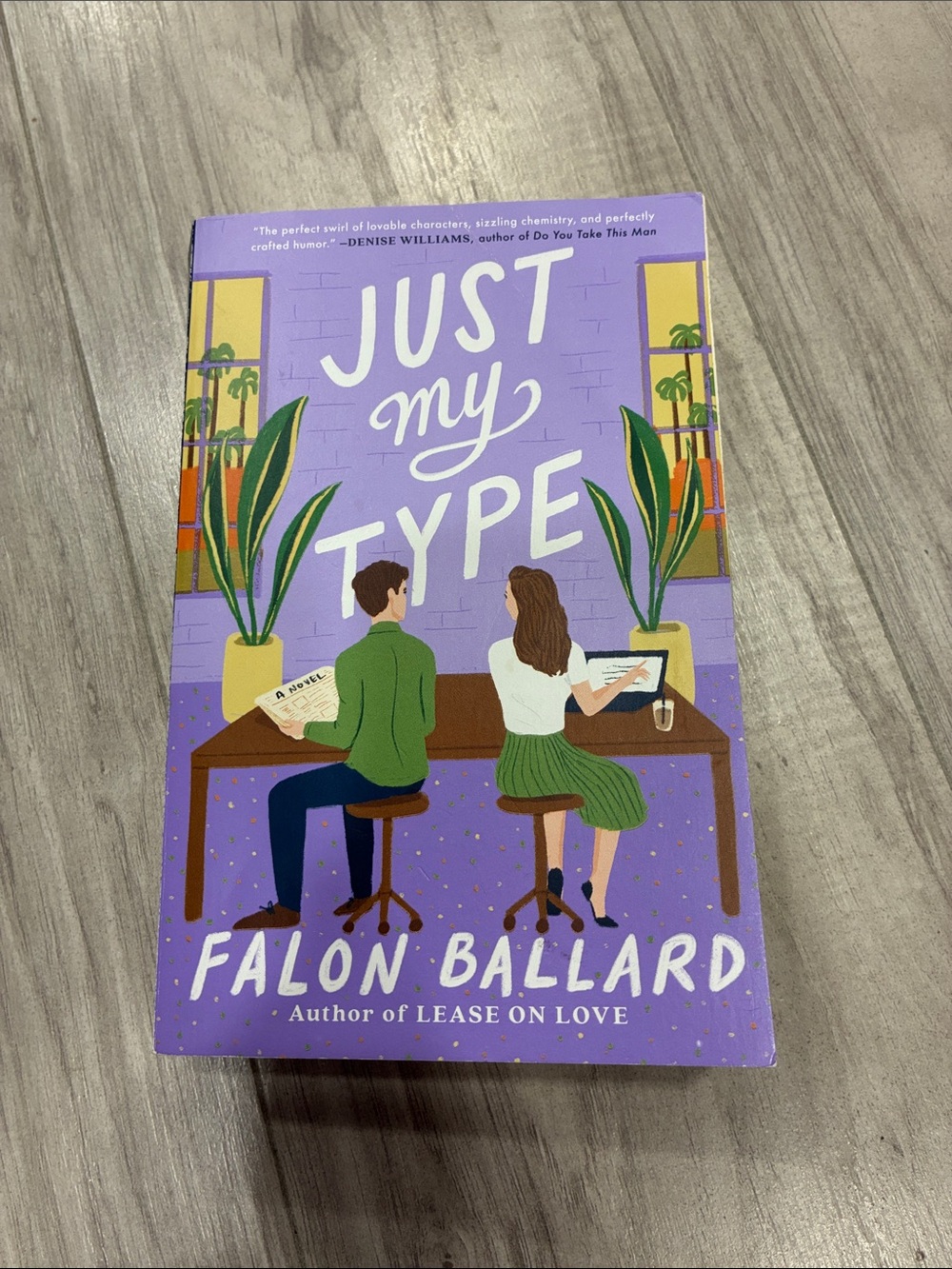 Just My Type by Falon Ballard — Purple Cover Paperback